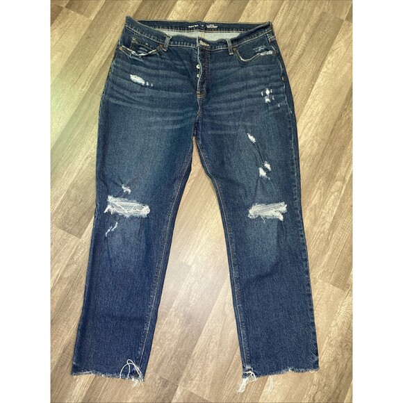 Old Navy Women's High Rise Jeans - Dark Blue - Picture 1 of 11